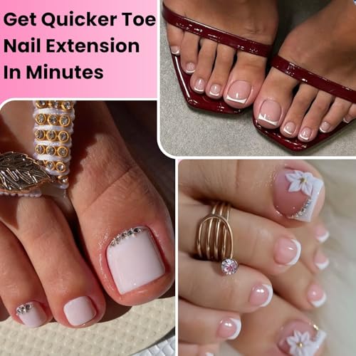 Polygel Toenail Kit with Dual Forms