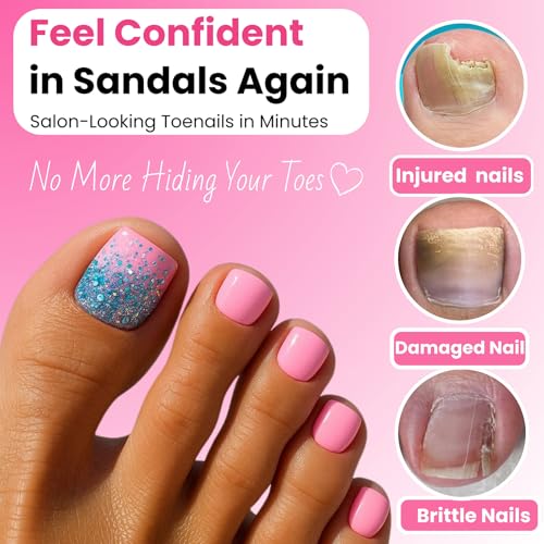 Polygel Toenail Kit with Dual Forms