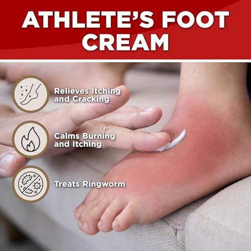Clotrimazole Cream 1% Antifungal Itch Relief Treatment