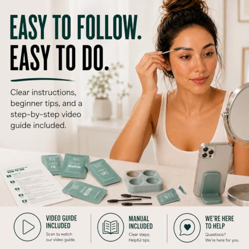 Brow Lamination Kit Mapping Rulers Aftercare