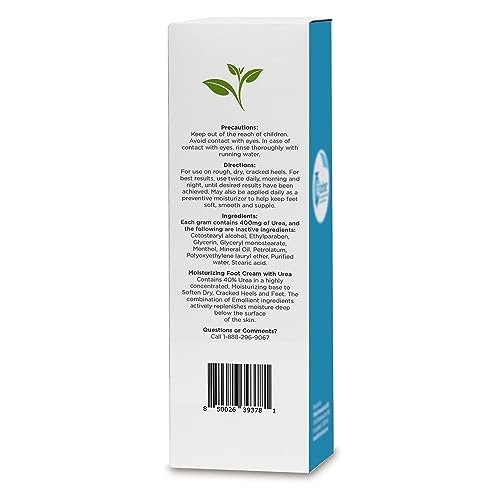 Globe Urea Cream 40% - Hydration for Dry & Cracked Heels (4 oz)