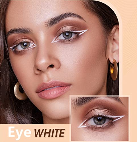 12 PCS White Eyebrow Eyeliner Pencils