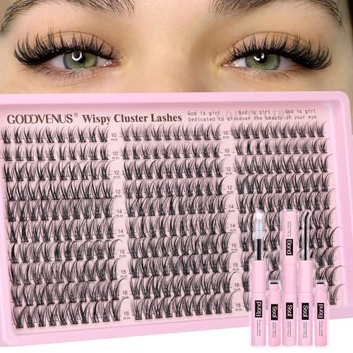 Goddvenus Lash Clusters Kit Wispy Eyelash Clusters L
