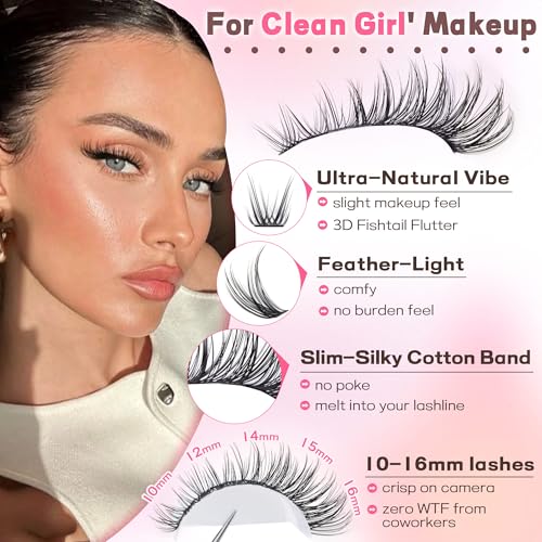 Goddvenus Lash Clusters Kit Wispy Eyelash Clusters L