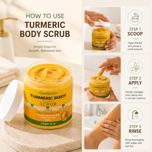 Turmeric Body Scrub with Dead Sea Salt