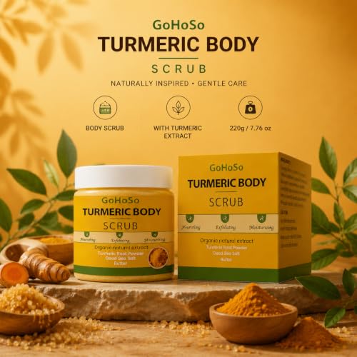 Turmeric Body Scrub with Dead Sea Salt
