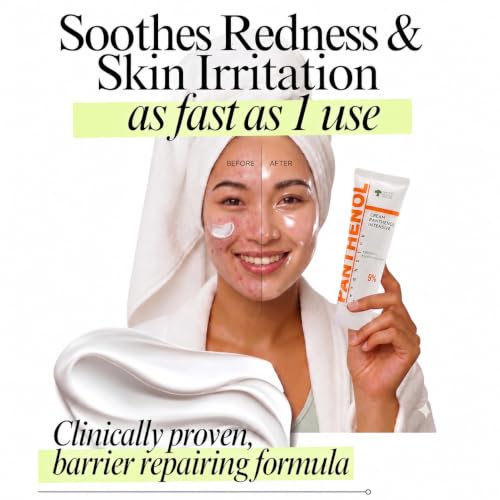 Barrier Repair Cream with 9% Panthenol & Aloe - Soothing Healing Moisturizer for Face & Bo