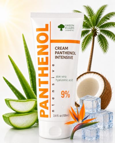 Barrier Repair Cream with 9% Panthenol & Aloe - Soothing Healing Moisturizer for Face & Bo