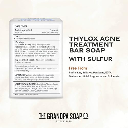 Thylox 3% sulfur acne bar soap