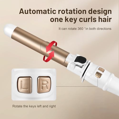 Auto Rotating Curling Iron 1-Inch Ceramic Dual Voltage
