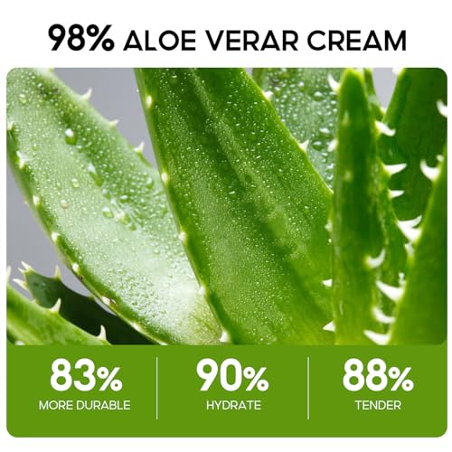 Aloe Vera Moisturizer Facial Cream,Facial Cream With 98% Organic Aloe Ve