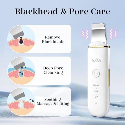 Skin Scrubber Spatula Pore Cleaner Blackhead Remover 4 Modes