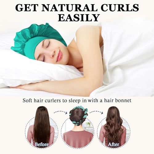 Gwabee Velvet Heatless Curls Overnight Hair Curlers