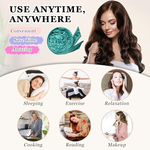 Gwabee Velvet Heatless Curls Overnight Hair Curlers