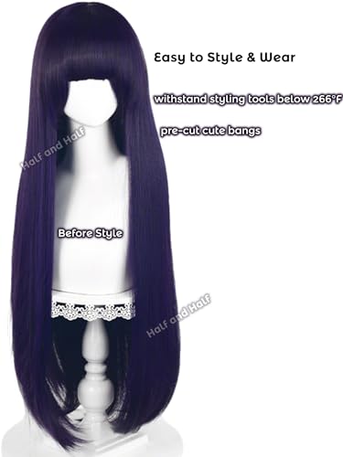 Dark Purple Anime Cosplay Wig