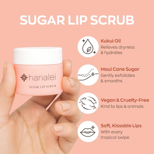 Vegan Sugar Lip Scrub Exfoliator – Hawaiian Cane Sugar