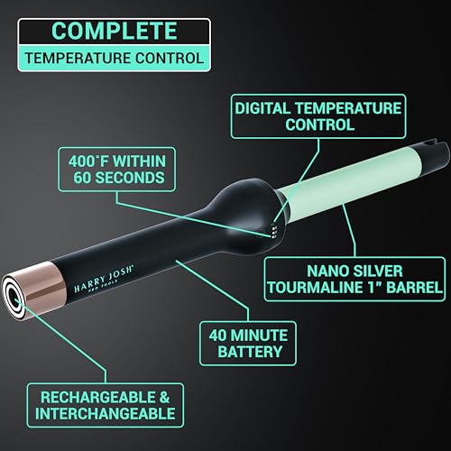 Cordless Ceramic 1" Curling Wand
