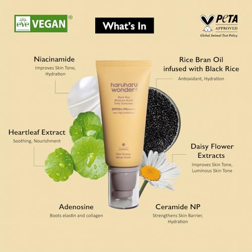 Black Rice Moisture Airyfit Daily Sunscreen SPF50+ 1.69 fl.oz.