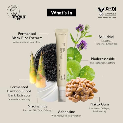 wonder Black Rice Bakuchiol Eye Cream, 0.67 fl. oz, Wrinkle Care