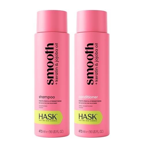 Smooth Keratin Shampoo & Conditioner Set, 16 oz Each