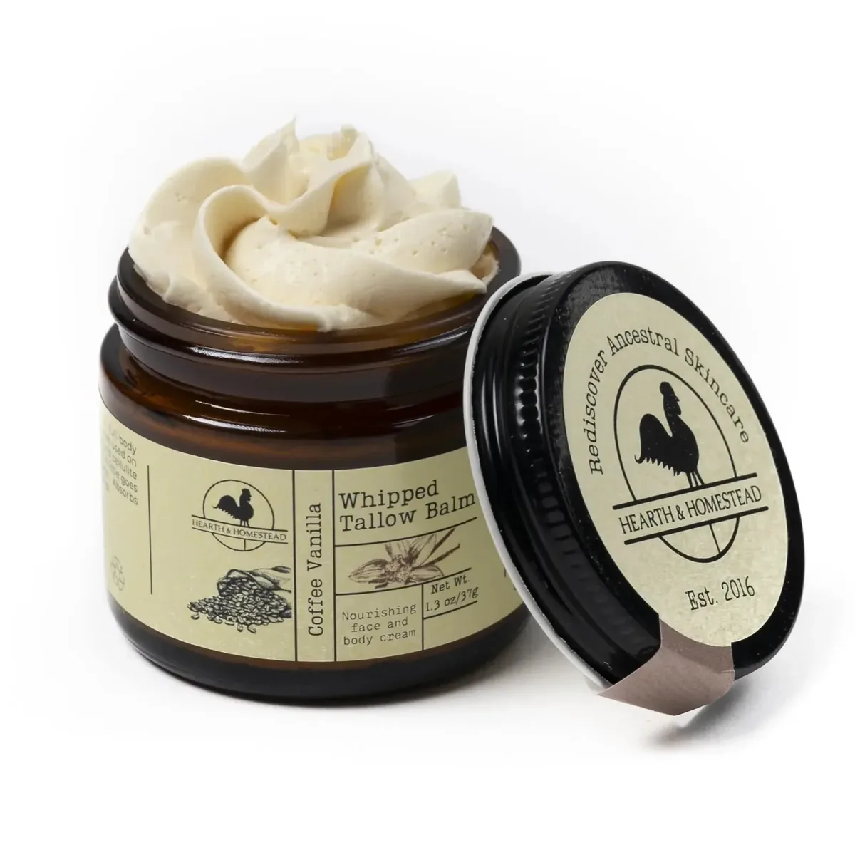 Handmade Whipped Tallow Balm (Coffee Vanilla)