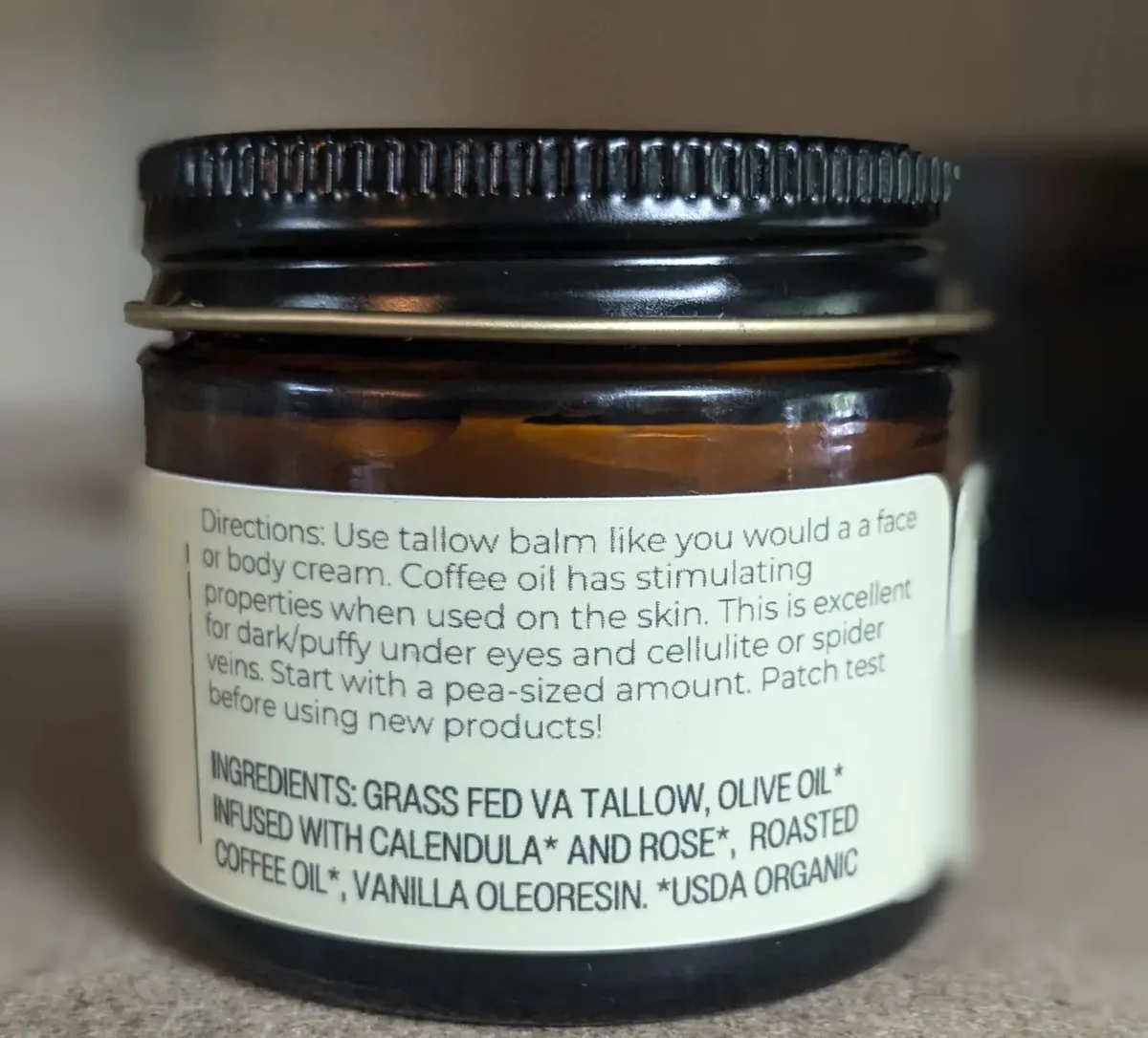 Handmade Whipped Tallow Balm (Coffee Vanilla)