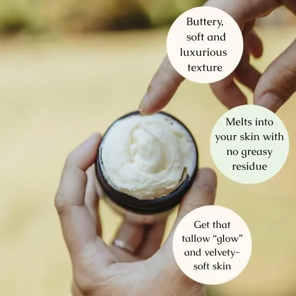 Handmade Whipped Tallow Balm (Vanilla Orange)