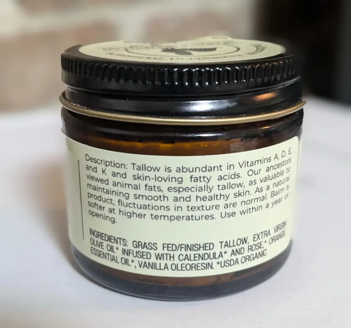 Handmade Whipped Tallow Balm (Vanilla Orange)