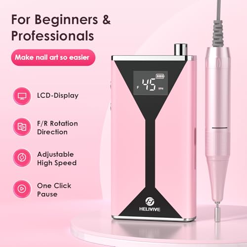 Professional Electric Nail Drill 45000RPM Cordless