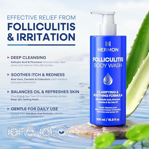 Folliculitis Body Wash with Tea Tree Oil