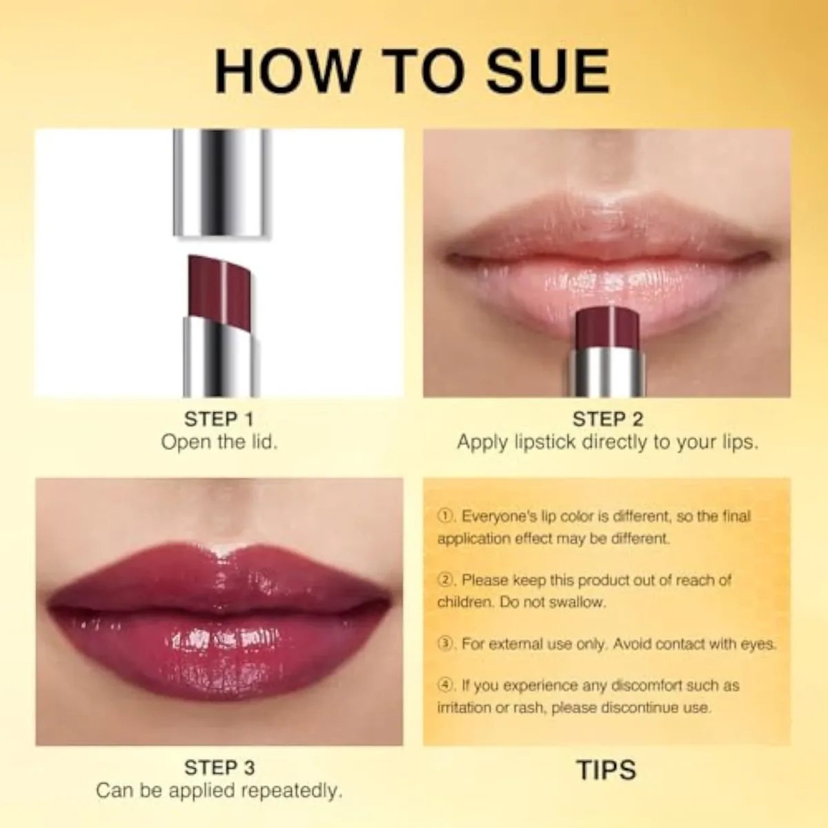 Cherry Wine Honey Tinted Lip Balm for Women, Hydrating Lip Oil Stick Lip Gloss Lipstick for Mature Skin, Sheer Lightweight Moisturizing Lip Tint Balm with Natural Shine, Veg