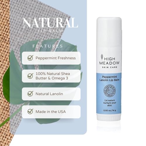 High Meadow Peppermint Lanolin Lip Balm Stick