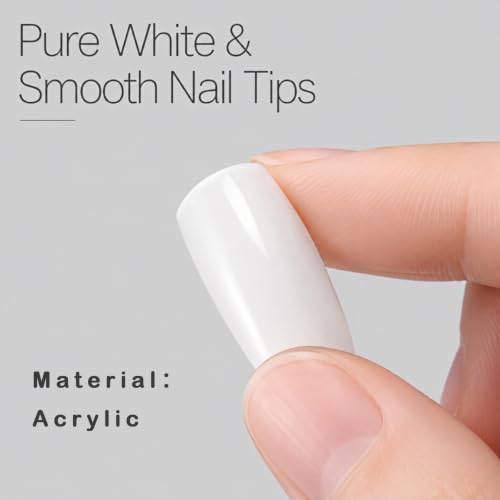 500PCS White False Nails Tips