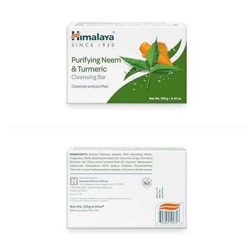 Purifying Neem & Turmeric Cleansing Bar Soap,Bath Soap Bars,6 Pack