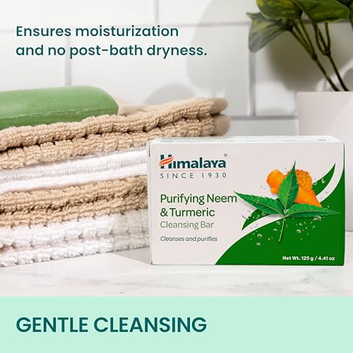 Purifying Neem & Turmeric Cleansing Bar Soap,Bath Soap Bars,6 Pack