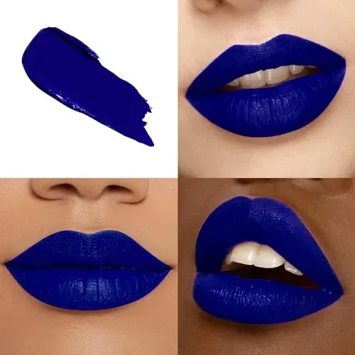 Blue Lipstick Long Lasting, Matte Liquid Lipsticks for Women
