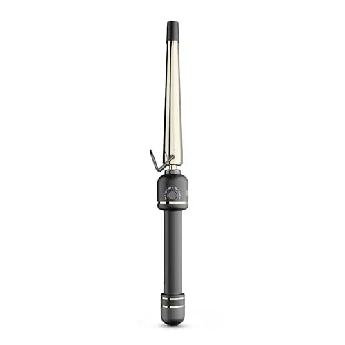 24K Gold Extended Barrel Oval Tapered Curling Wand
