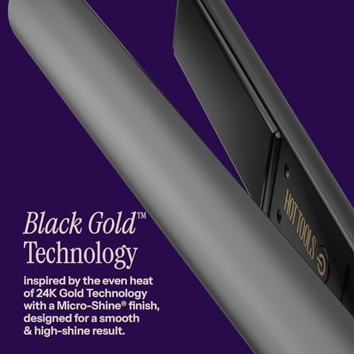 Pro Artist Black Gold Ionic Flat Iron 1-Inch