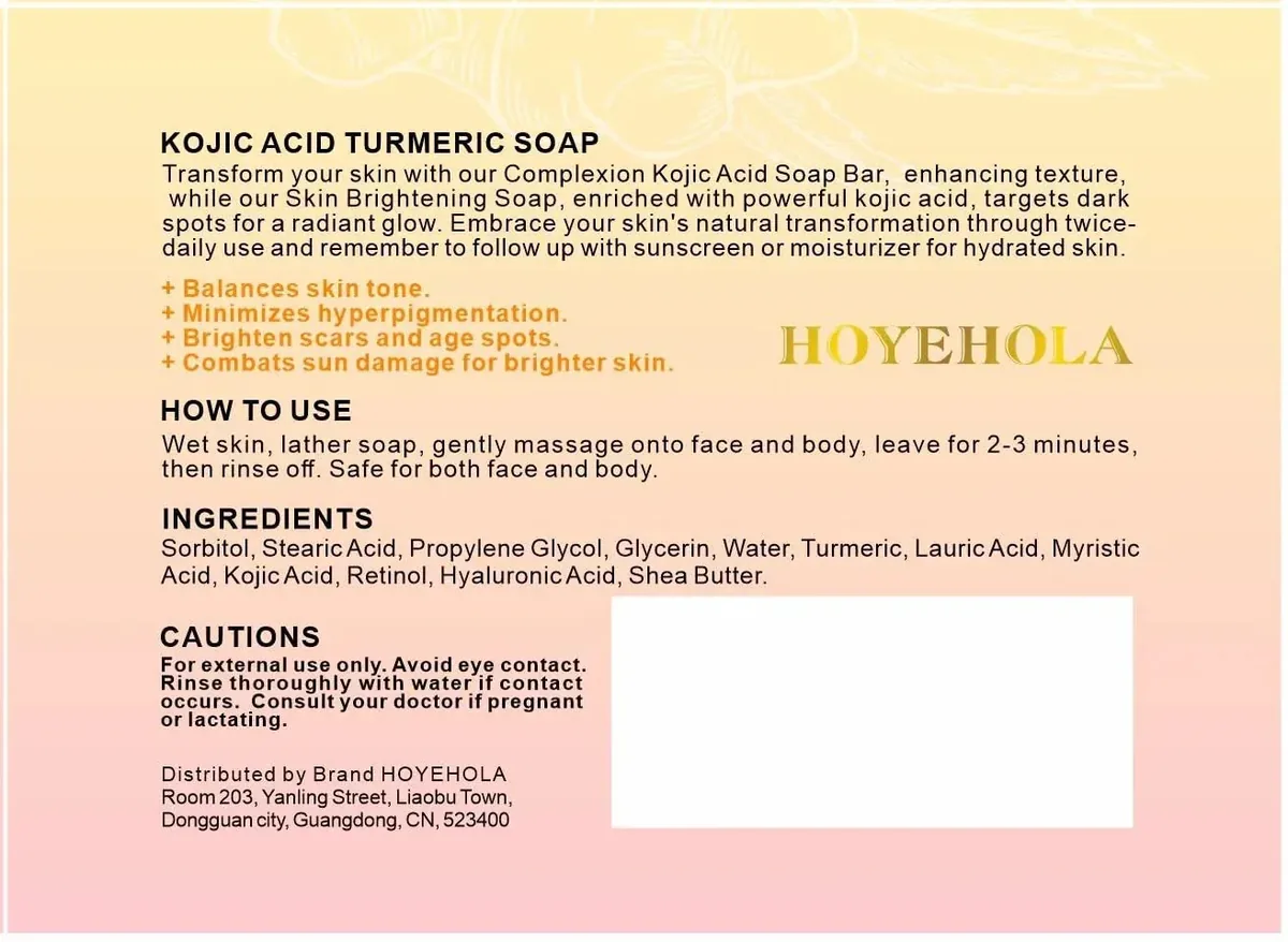 Kojic Acid Turmeric Soap Bar