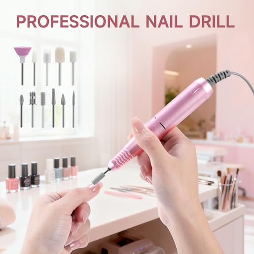 Professional Nail Drill 45000RPM Rechargeable Cordless