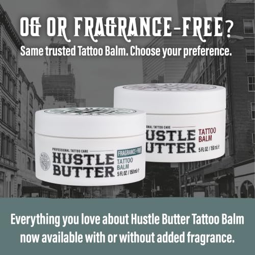 Hustle Butter Fragrance Free Tattoo Aftercare 5oz Tattoo Balm