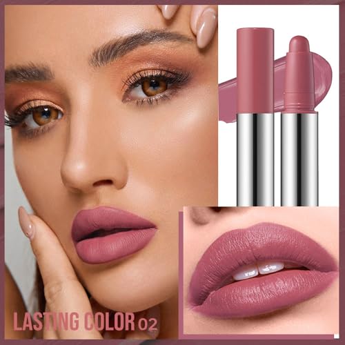 Dusty Rose Mauve Matte Lipstick Crayon