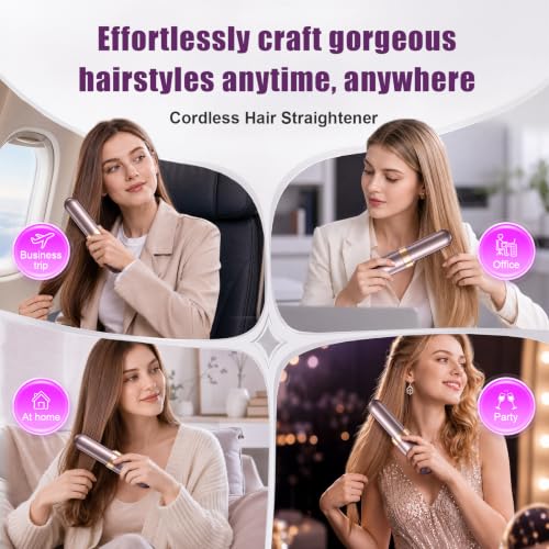 Go Brush Pro Cordless Straightener 4000mAh USB-C