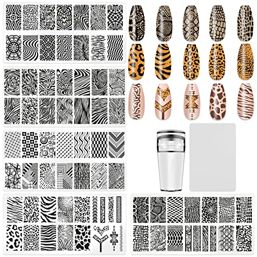 Leopard Print Stamping Plate Kit