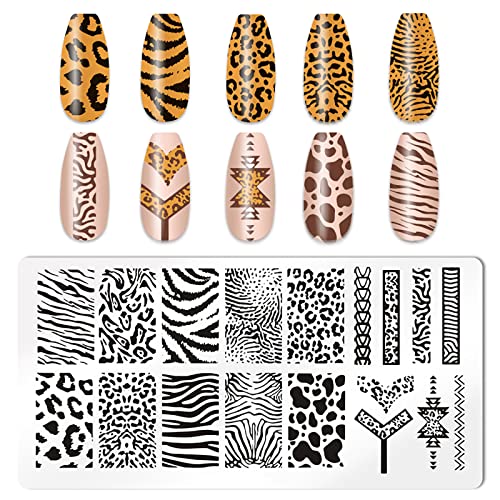 Leopard Print Stamping Plate Kit