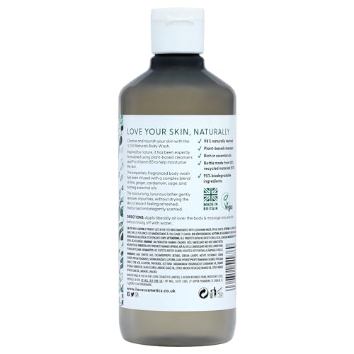 and Cardamom Body Wash - Moisturizing Body Wash - Infused with Essential Oils - Plant-Base