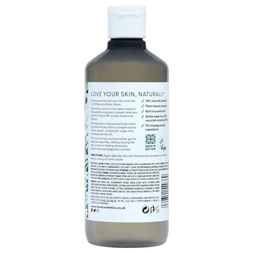 and Cardamom Body Wash - Moisturizing Body Wash - Infused with Essential Oils - Plant-Base