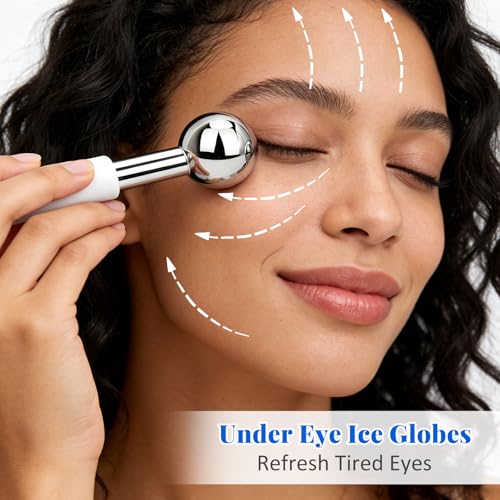 ideayard Under Eye Ice Globes for Facials, Stainless