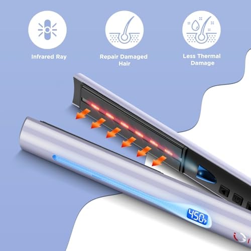 Infrared Titanium Flat Iron 1-Inch