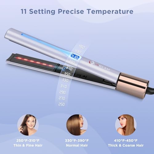 Infrared Titanium Flat Iron 1-Inch
